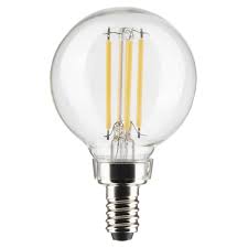 S21810-LED CHANDELIER G16.5 GLOBE  2PK 4W=40W 27K CLEAR GLOBE