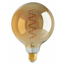 S9969-LED SATCO VINTAGE 4.5W=25W G40 AMBER MED BASE 2000K 240 LUMENS 120 VOLT