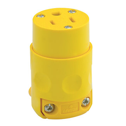 CONNECTOR 15AMP-3 PR YELLOW (E-4887)