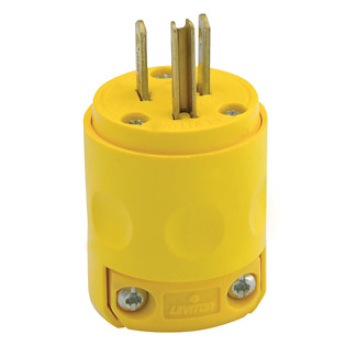 PLUG YELLOW 15AMP-3 PR