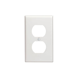 1GANG 1DUPLEX WHITE WALLPLATE