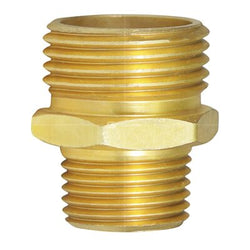 HB-G31-3434-(#F1) 3/4" MH x 3/4" MPT (Tapped 1/2" FPT) Male Garden Hose x Male (MIP) Adapter *Non-Potable Use ONLY*