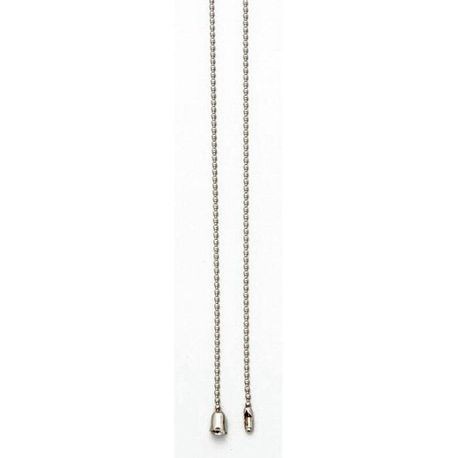 BEADED CHAIN CARDED COBEN INDUSTRIES 3' NICKEL