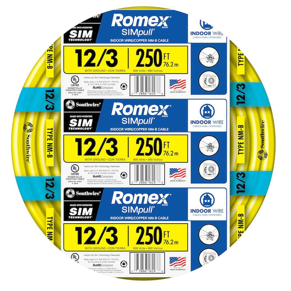 ROMEX 12/3 025' NMB