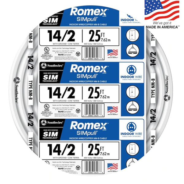 ROMEX 14/2 025' NMB