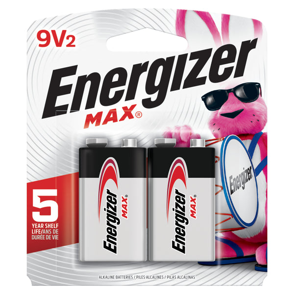 Pk.12/24 ENERGIZER 9V 2 PAQUETE