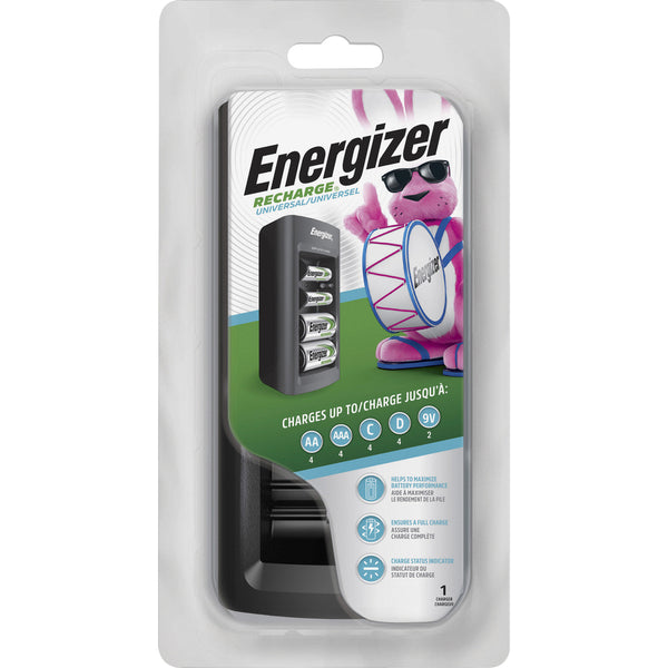 Cargador de batería universal Energizer Recharge - para baterías AAAAACD9V NiMH (CHFC) - Empaque Clam