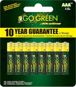 GO GREENE AAA-24PK ALKALINE BATTERIES