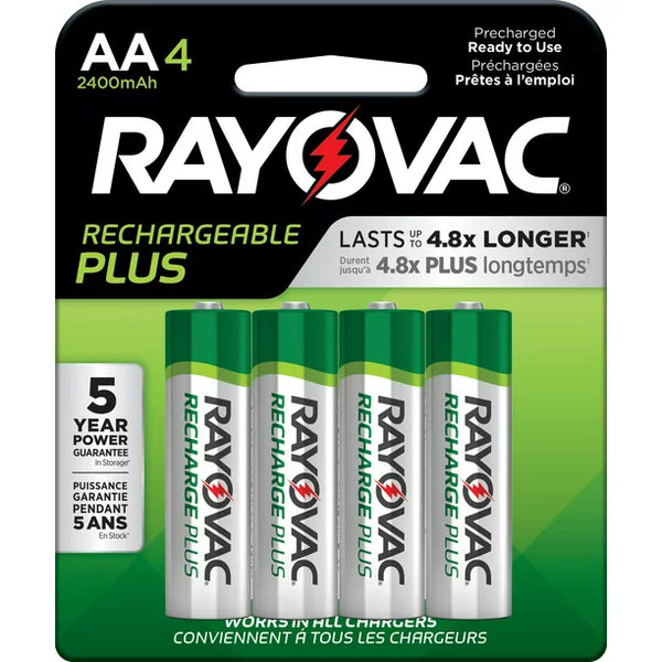 RAYOVAC RECHARGEABLE AA-4